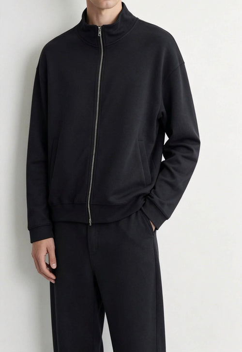 Essential Mock Neck Full Zip-up Sweater/Set