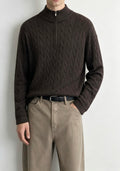 Cable Knit Quarter Zip Sweater