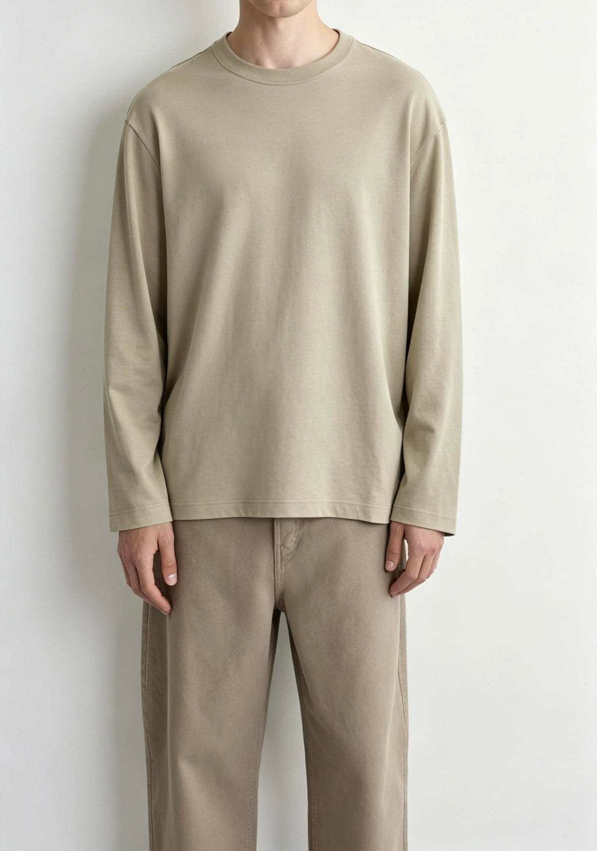 Essential Plain Long Sleeve T-Shirt