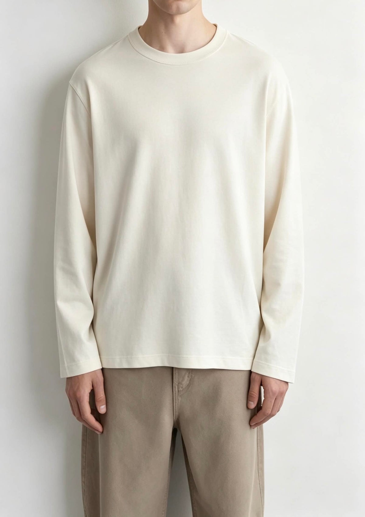 Essential Plain Long Sleeve T-Shirt